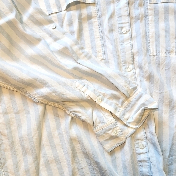BABATON STRIPED BUTTON DOWN TOP 2XL - Picture 10 of 11